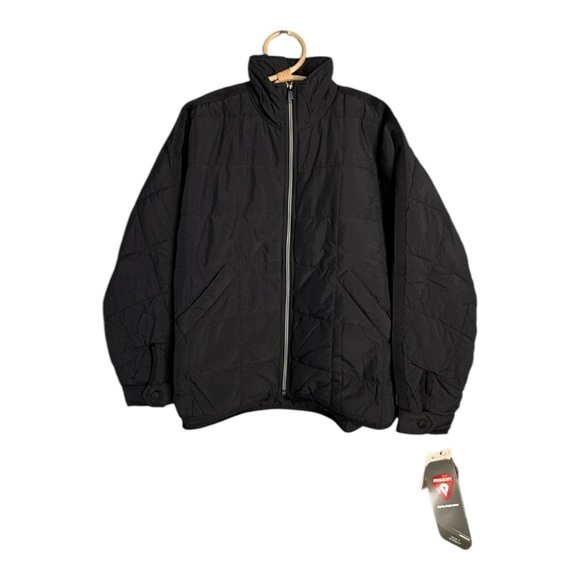 Women's Black Quilted Jacket - Picture 2 of 15